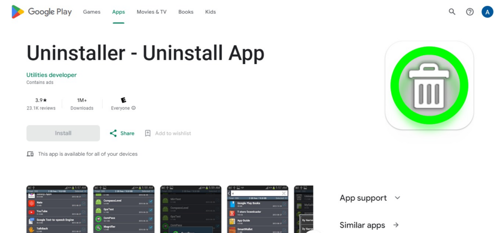 Uninstaller - Uninstall Apps