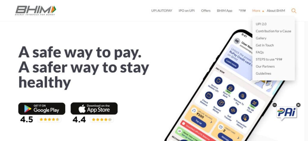 BHIM Upi App in India