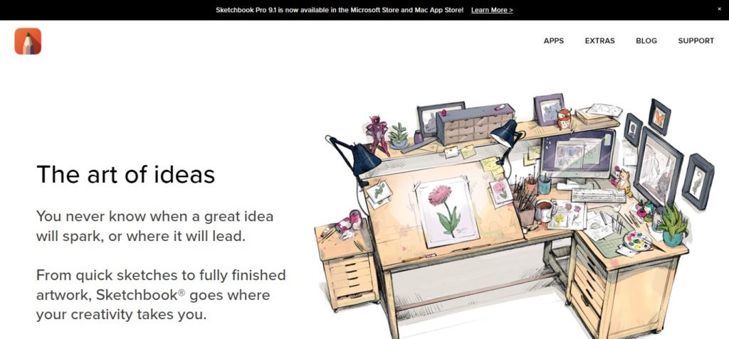 Sketchbook Free Drawing Apps for iPad