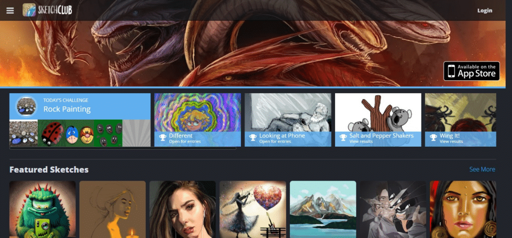 Sketch Club Free Drawing Apps for iPad
