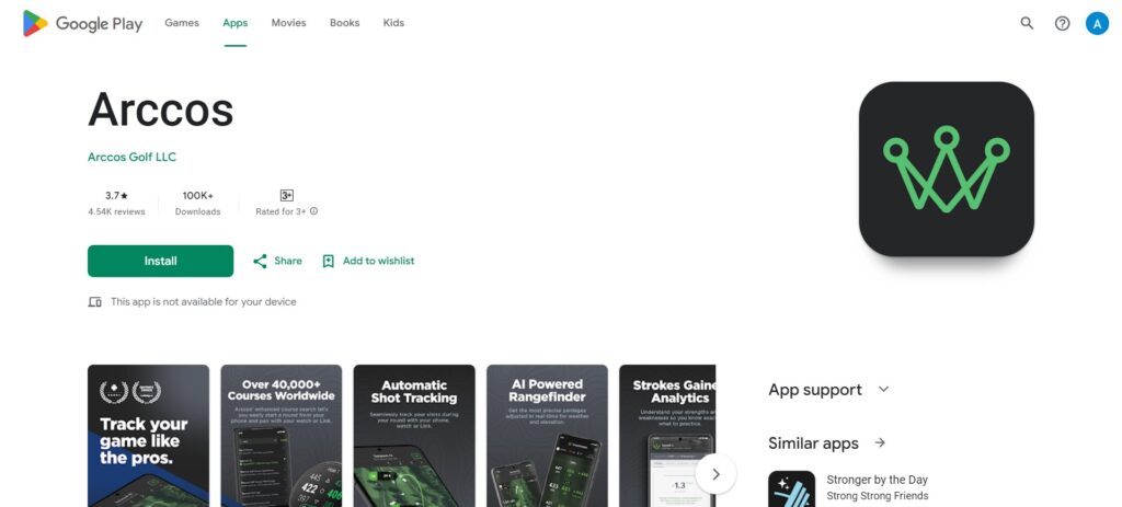 Arccos Caddie App Golf Apps For Apple Watch