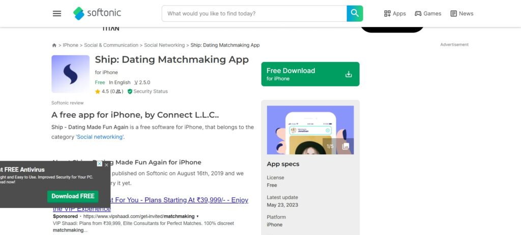 Ship Dating App