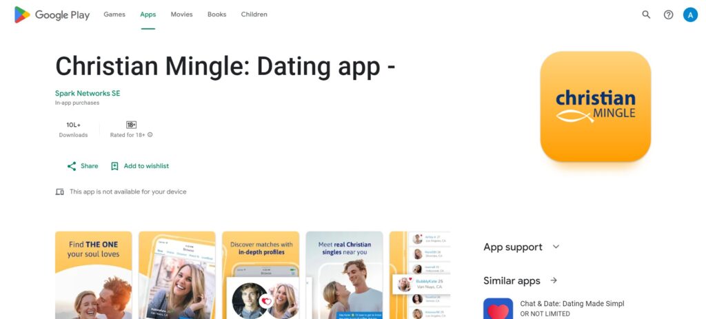 Christian Mingle Dating App