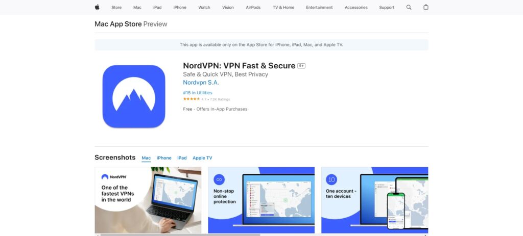 NordVPN Ios Security App