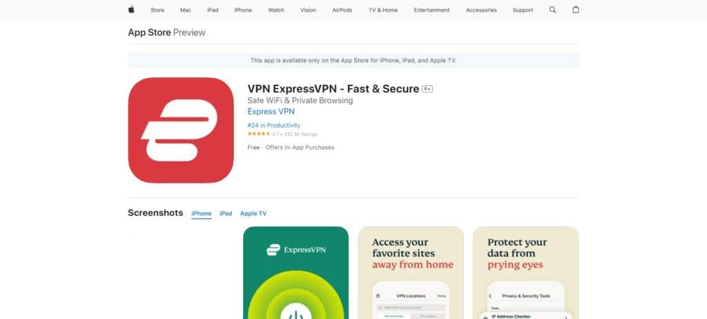 ExpressVPN Ios Security App