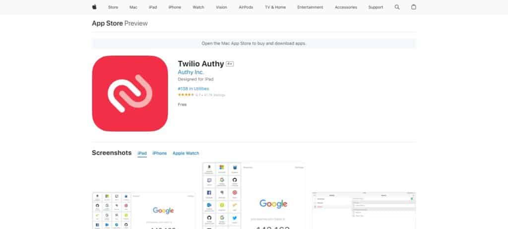 Authy Ios Security App