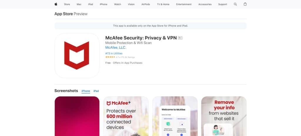  McAfee Mobile Security Ios Security App