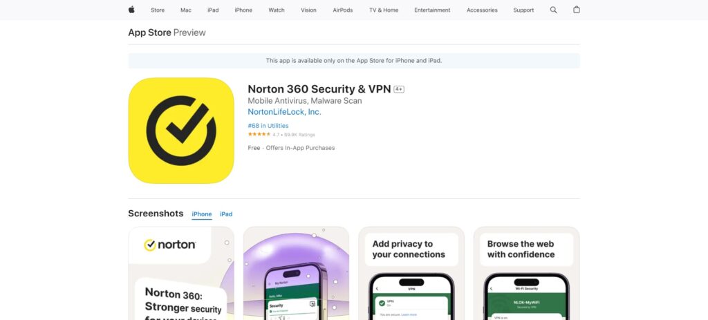 Norton Mobile Security Ios Security App