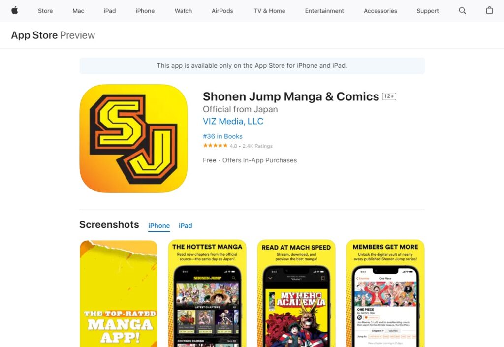Ios App For Manga