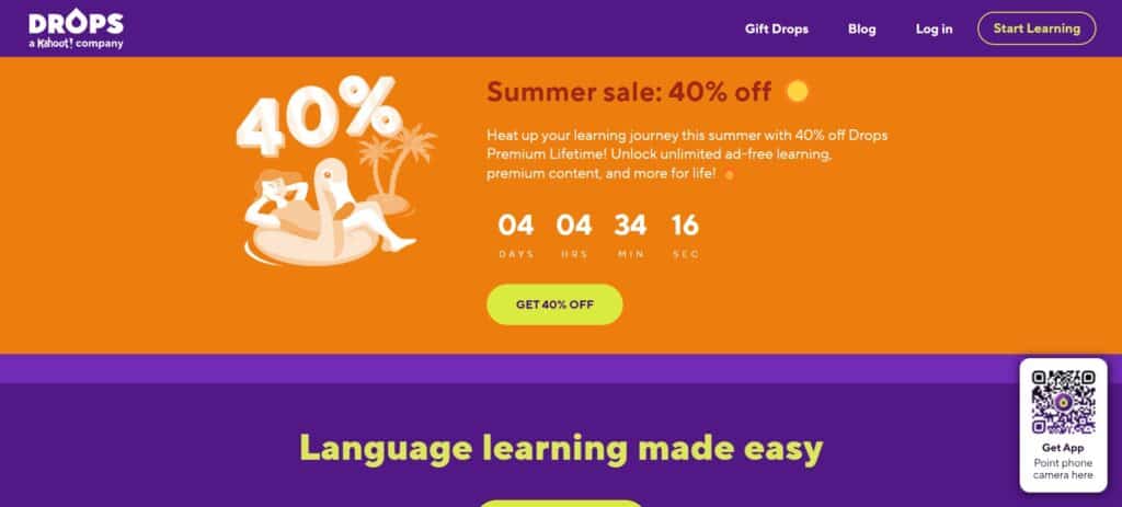 Drops Italian Language Learning Apps