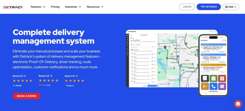 Detrack Medical Courier App