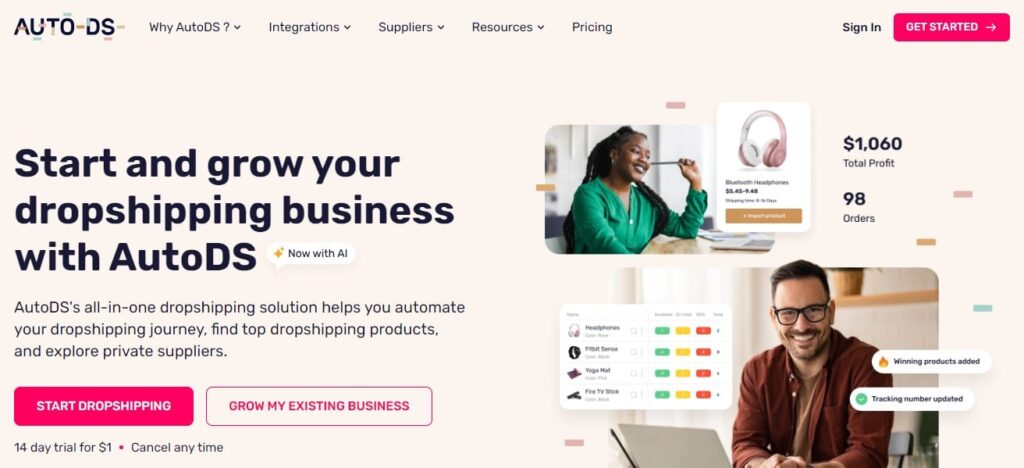 AutoDS: Dropshipping & POD  