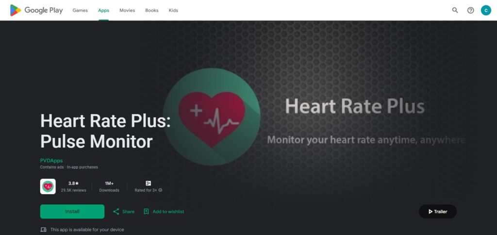 Heart Rate Plus App Heart Rate Monitor