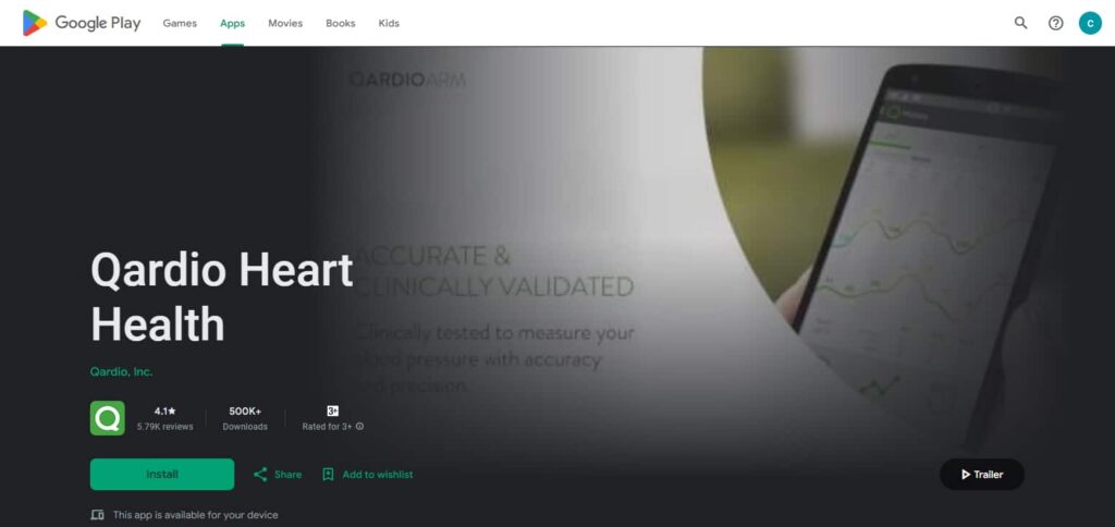  Qardio heart health App Heart Rate Monitor