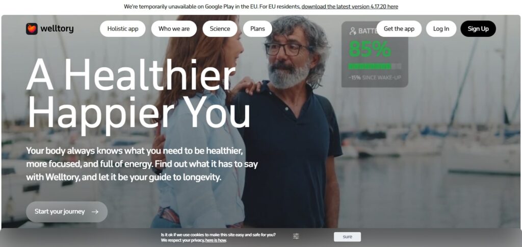 Welltory App Heart Rate Monitor