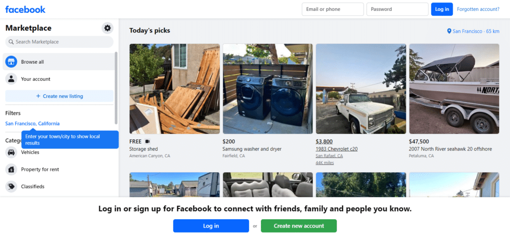 Facebook Marketplace App to Sell Clothes 
