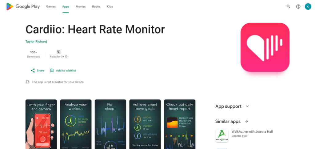 Cardiio App Heart Rate Monitor