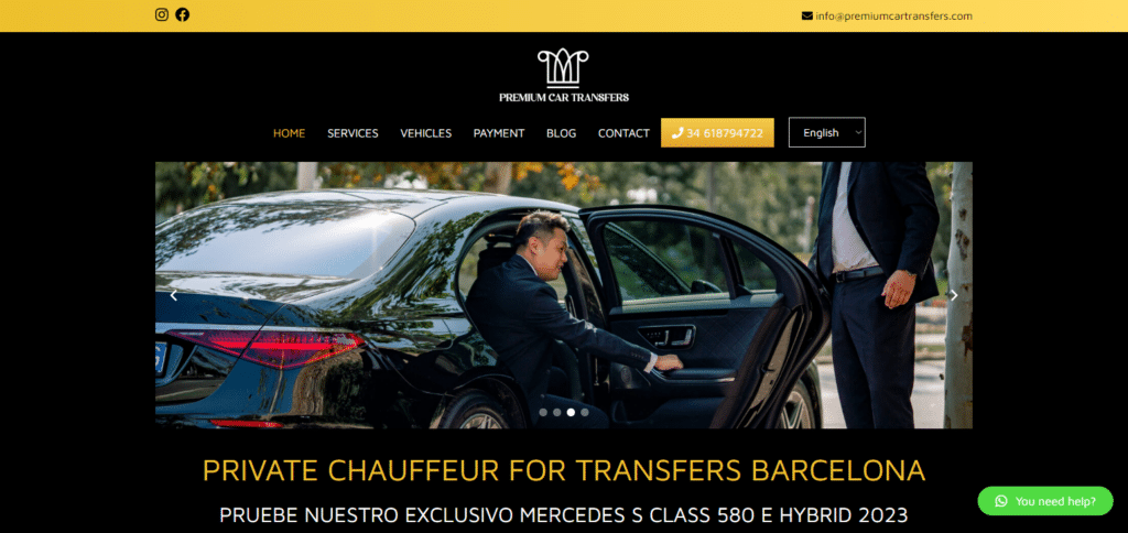 Premium Car Transfer Barcelona Taxi app