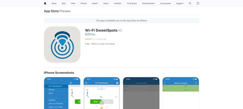 WiFi SweetSpots Free Wifi Analyzer Apps Ios