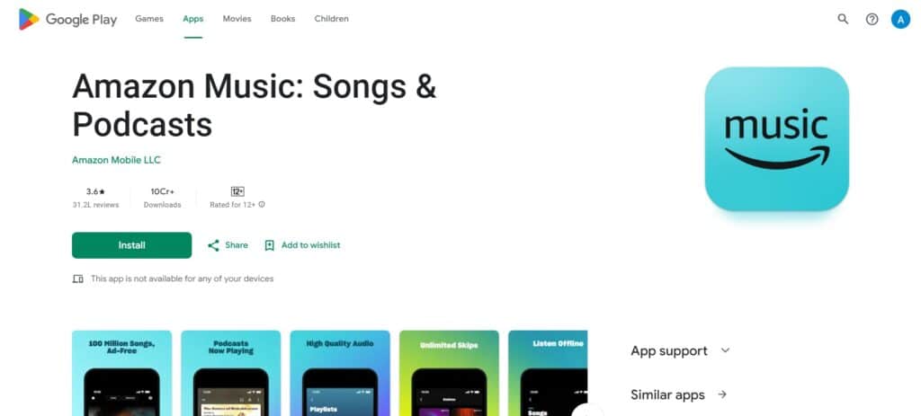 4. Amazon Music