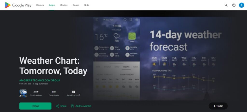 10. Weather Timeline