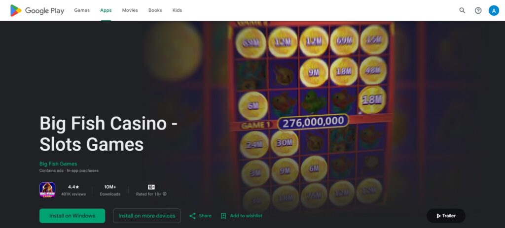 1. Big Fish Casino
