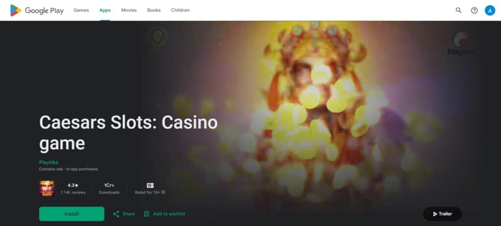 11. Caesar's Slots