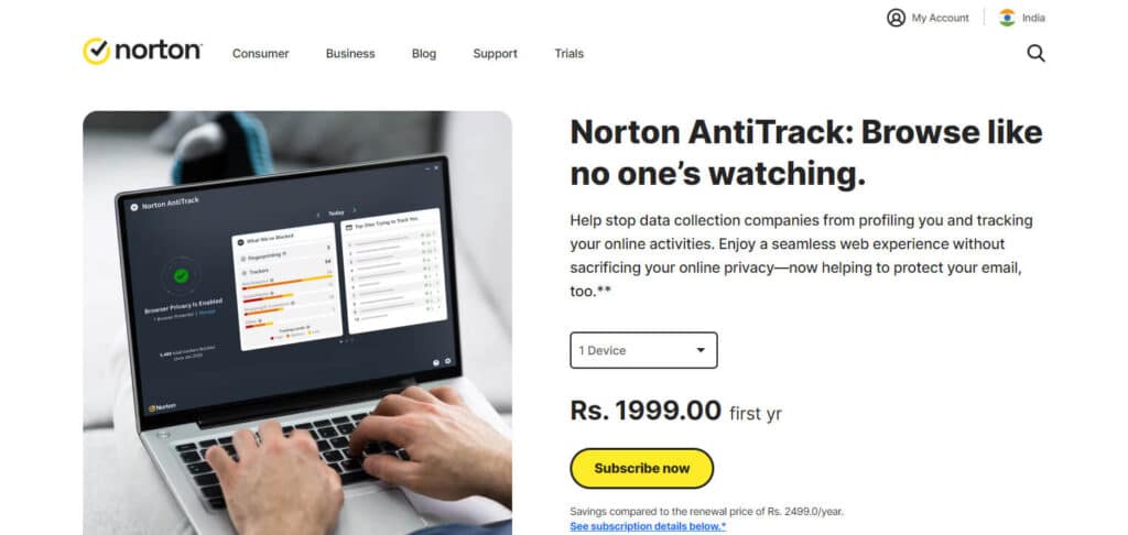Norton AntiTrack App to Prevent Cyber Attacks 