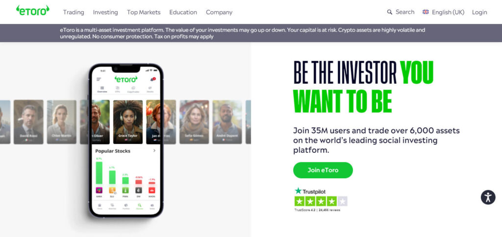eToro App To Buy Shares Australia
