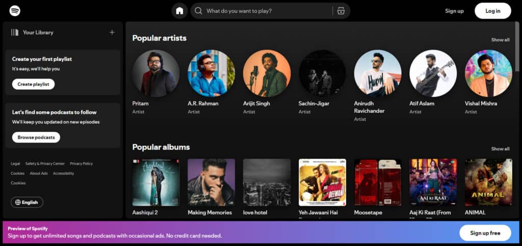 Spotify Offline Music App 