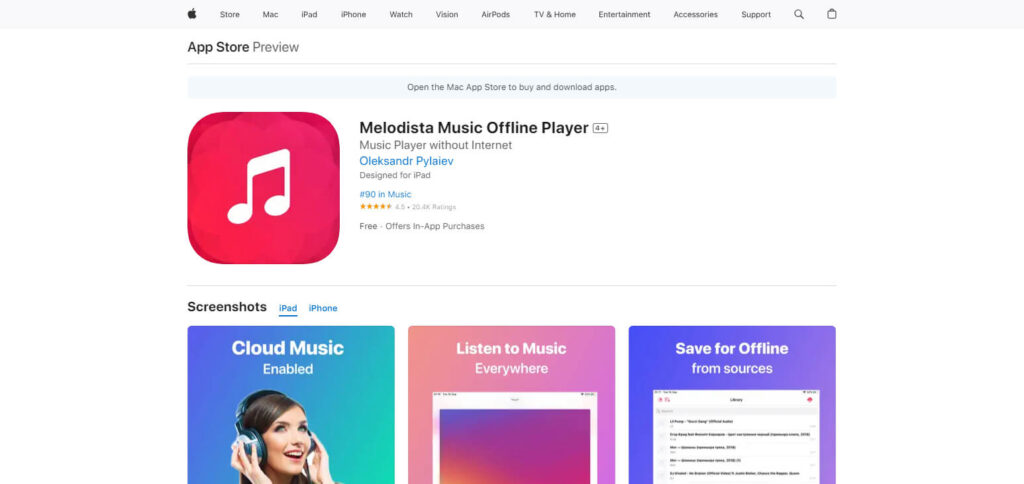 Melodista Offline Music App 