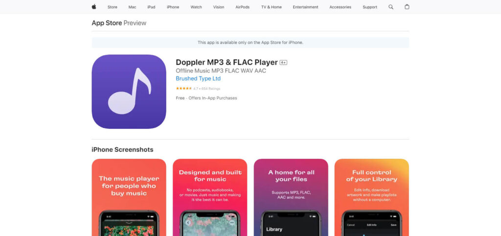 Doppler Offline Music App 
