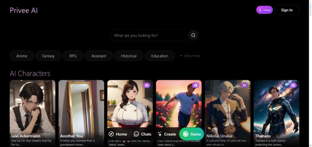 Privee Ai Girlfriend App
