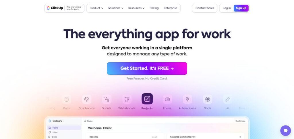 ClickUp Family Calendar App