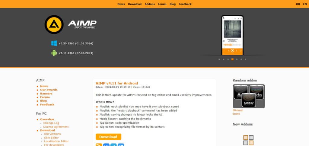 AIMP Audio Quality App For Windows 11
