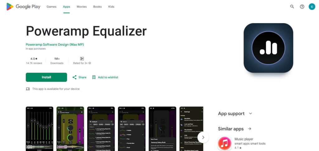 Poweramp Equalizer Best Airbuds Apps