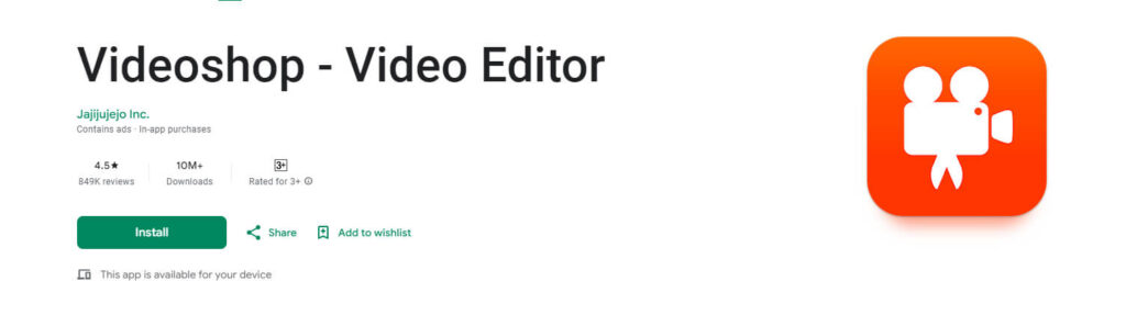 Videoshop App To Make Reels