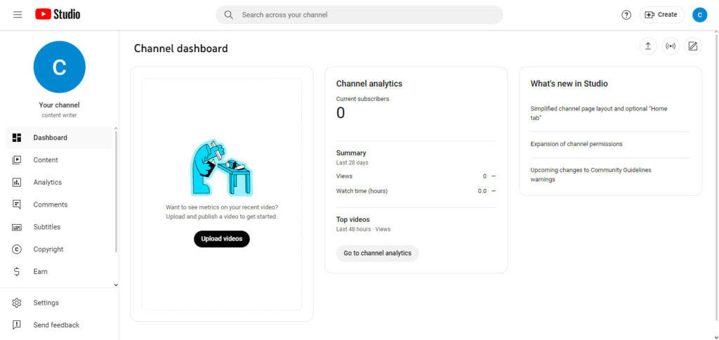 YouTube Studio android app to make thumbnail