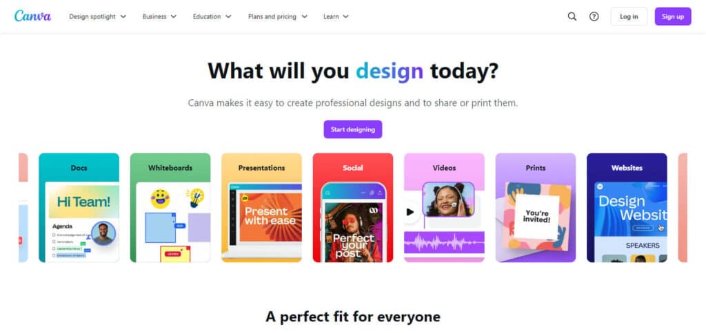 Canva android app to make thumbnail