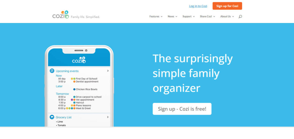 Cozi Family Calendar App
