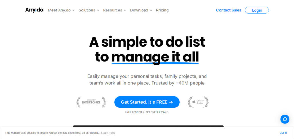 Any.Do Family Calendar App