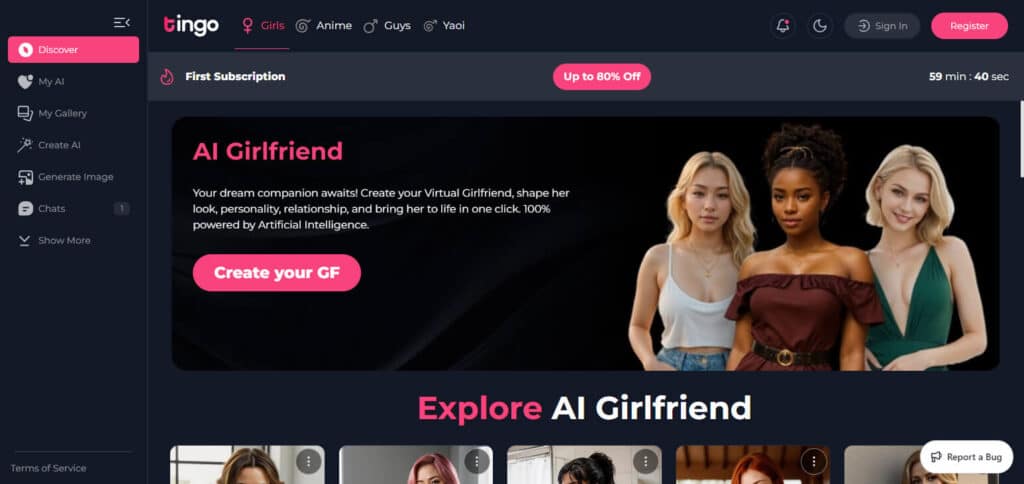 Tingo Ai Girlfriend App