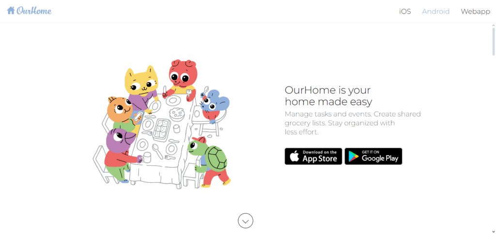 OurHome family calendar app
