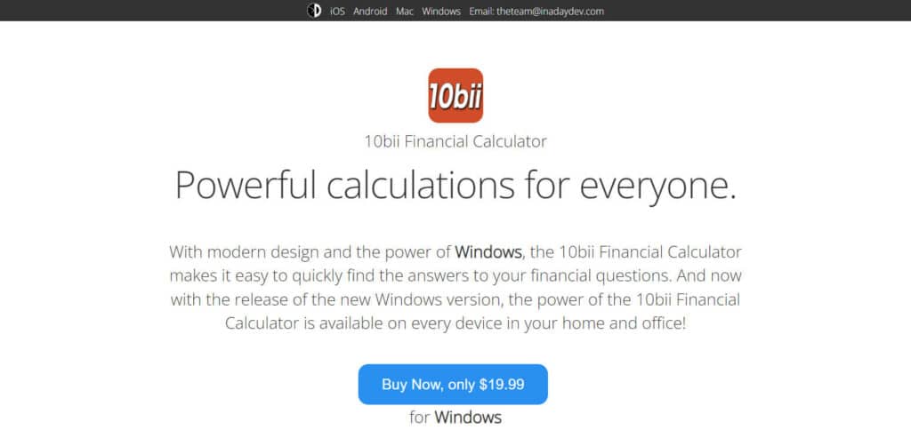 10bii Ios App Financial Calculator