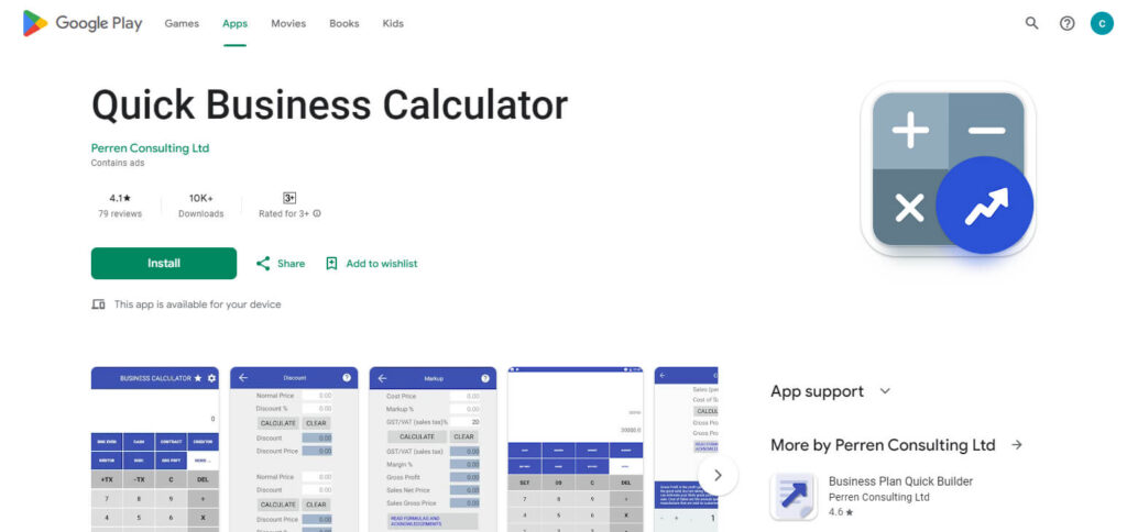 Quick Business Calculator Ios App Financial Calculator