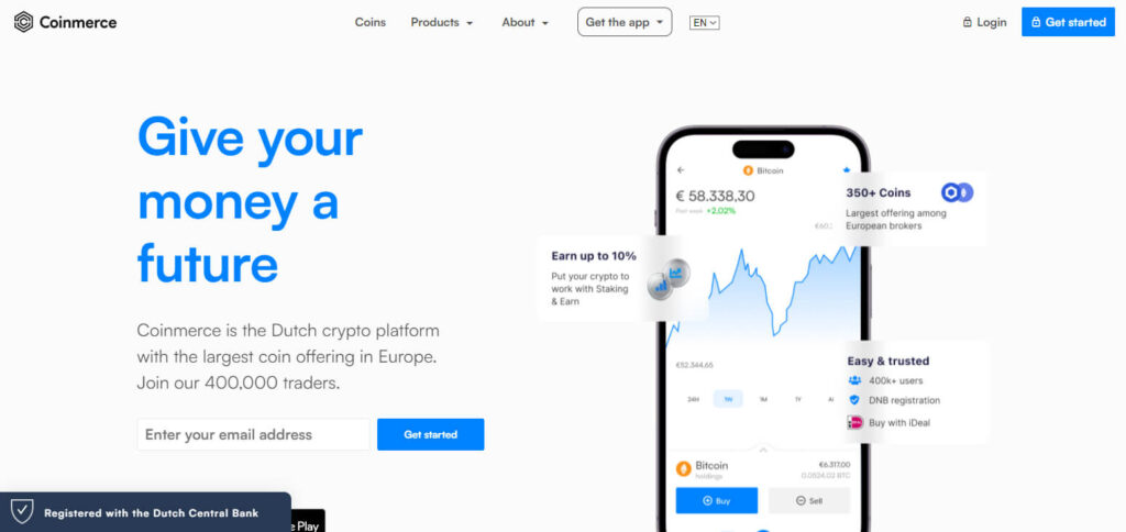 Coinmerce App Crypto App België