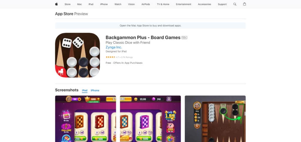 Backgammon Plus Android Backgammon App