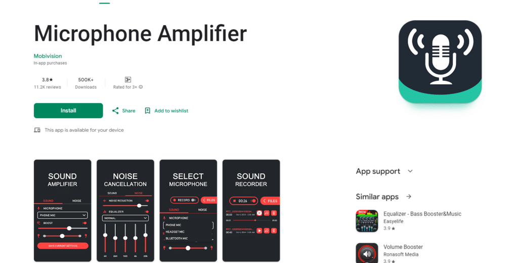 Microphone Amplifier Best Free Hearing App For Android