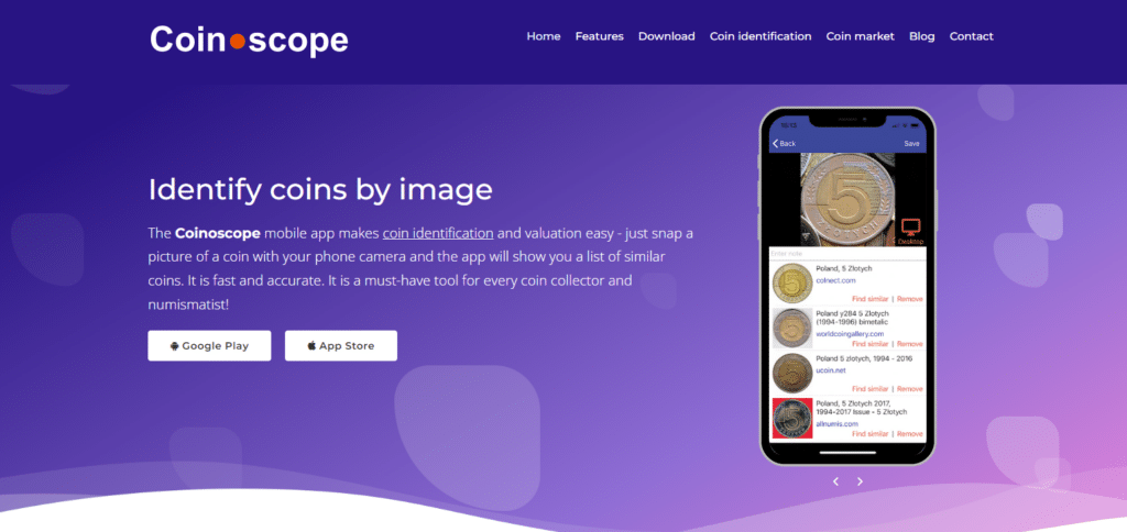 Coinoscope Free Coin Identifier Apps