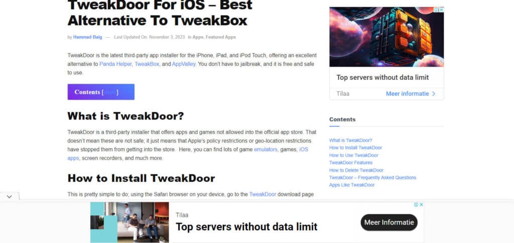 TweakDoor Best Tweaked Apps For IOS
